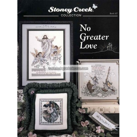 Gráfico Punto de Cruz No Hay Amor Más Grande Stoney Creek 107 No Greater Love cross stitch chart