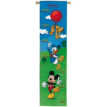 Medidor Mickey, Donald y Pluto Vervaco PN-0021837 On the road with Mickey, Donald and Pluto Height Chart