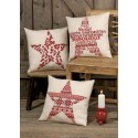 Cojín Estrella Feliz Navidad Permin 83-7640 Christmas Star Pillow