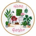 Kit Punto de Cruz El Jardín en Casa Vervaco PN-0195983 Home Garden cross stitch kit