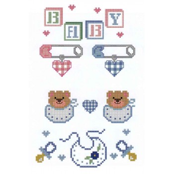 Cuadernillo Punto de Cruz Especial Bebé DMC 15626B cross stitch Special baby