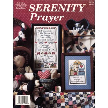 Gráfico Punto de Cruz Oración de Serenidad Jeremiah Junction JL116 Serenity Prayer cross stitch chart