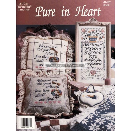Gráfico Punto de Cruz Puros de Corazón Jeremiah Junction JL137 Pure in Heart cross stitch chart