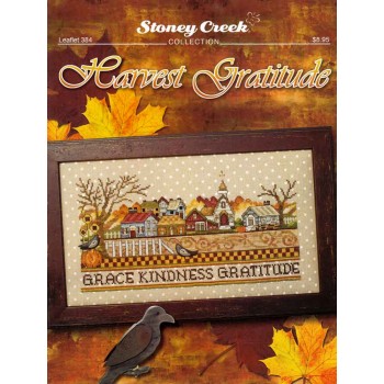 Gráfico Punto de Cruz Gracias por la Cosecha Stoney Creek LF384 Harvest Gratitude cross stitch chart
