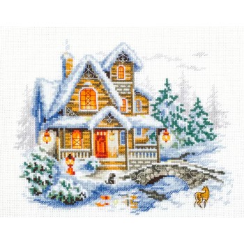 Cabaña de Invierno Magic Needle 110-042 Winter Cottage