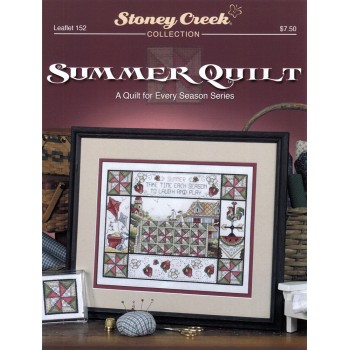 Gráfico Punto de Cruz Colcha de Verano Stoney Creek LF152 Summer Quilt cross stitch chart