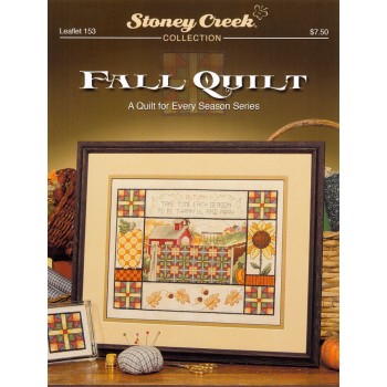 Gráfico Punto de Cruz Colcha de Otoño Stoney Creek LF153 Autumn Quilt cross stitch chart