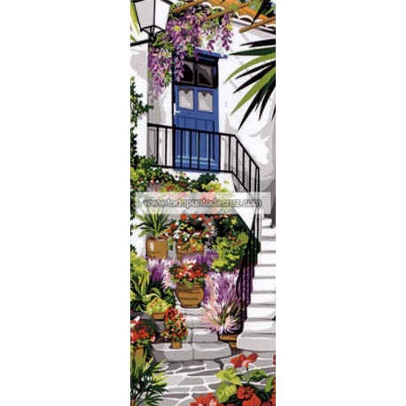 Macetas de Flores en la Escalera (NP) Seg de Paris 950.161 Arriere Cour