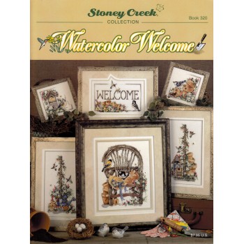 Gráfico Punto de Cruz Acuarelas de Bienvenida Stoney Creek 320 Watercolor Welcome cross stitch chart