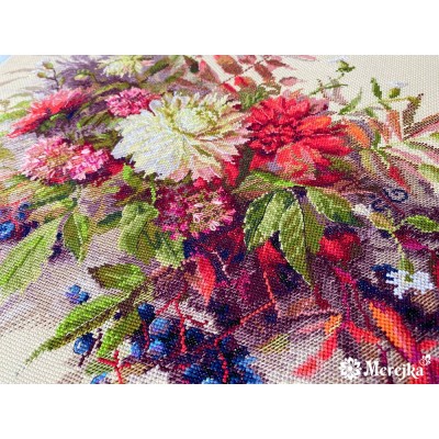 Kit Punto de Cruz Secretos de Otoño Merejka K-218 Autumn Secrets cross stitch kit