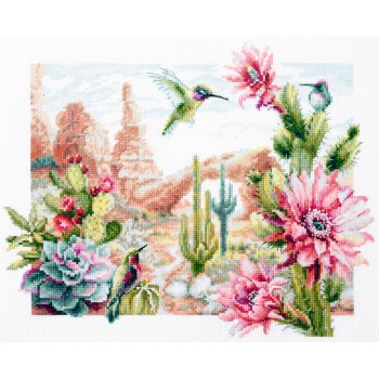 Kit Punto de Cruz Flores del Salvaje Oeste Magic Needle 550-758 Wild West Flowers cross stitch kit