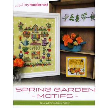 Gráfico Punto de Cruz Motivos Jardín Primaveral Tiny Modernist TMR191 spring Garden Motifs cross stitch chart