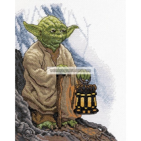 Kit Punto de Cruz Star Wars: Yoda Dimensions 70-35392 cross stitch kit