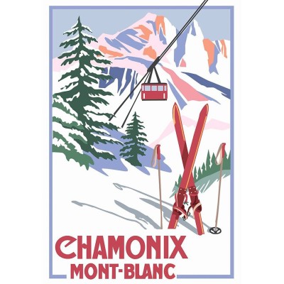 Cañamazo Medio Punto Penélope Vacaciones en Chamonix DMC C2203