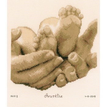 Natalicio Pies de Bebé Vervaco PN-0153837 Baby feet Birth Record