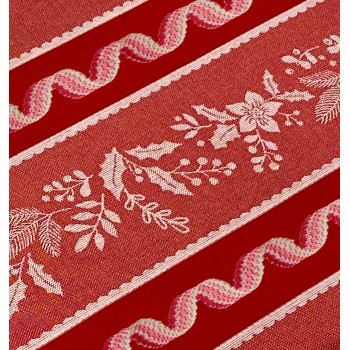 Tela para Manteles Rami Navidad Rojo Fratelli Graziano TA14662 para bordar en punto de cruz cross stitch cloth fabric