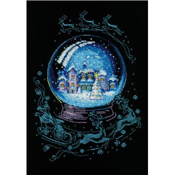 Kit Punto de Cruz Cuento de Hadas en Invierno RIOLIS 2151 Winter Fairy Tale cross stitch kit