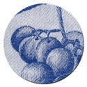Paño de Cocina Uvas Vite para bordar en punto de cruz Fratelli Graziano cross stitch tea towel