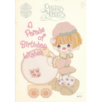 Revista Precious Moments: Deseos de Cumpleaños Designs by Gloria & Pat PM-21 A Parade of Christmas Wishes cross stitch book