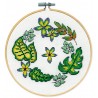 Kit Punto de Cruz Hojas Verdes Design Works 7037 Ferns cross stitch kit