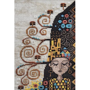 Gráfico Punto de Cruz Soñando con Klimt Barbara Ana Designs Dreaming of Klimt cross stitch chart