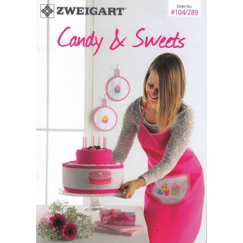 Librito Punto De Cruz Ideas de Bordado: Pasteles y Dulces Zweigart 104/289 Candy & Sweets
