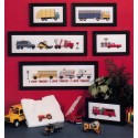 Gráfico Punto de Cruz Adoro los Camiones Imaginating 83 I love trucks by Cheri Miller cross stitch chart