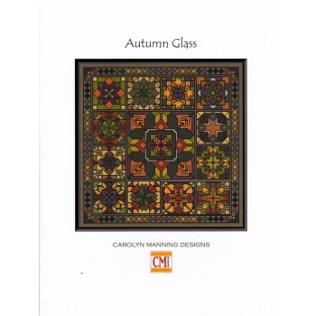 Gráfico Punto de Cruz Vidriera Otoñal Carolyn Manning Designs Autumn Glass Cross stitch chartpack