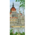 Kit Punto de Cruz El Parlamento Húngaro Anchor PCE0810 Hungarian Parliament Building cross stitch kit