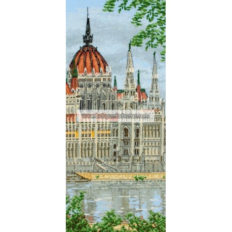 Kit Punto de Cruz El Parlamento Húngaro Anchor PCE0810 Hungarian Parliament Building cross stitch kit