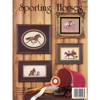 Gráfico Punto de Cruz Equitación Pegasus 148 Sporting horses cross stitch chart