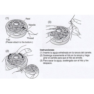 Estuche Porta-agujas Enhebradas Clover 625 Dome Threaded Needle Case