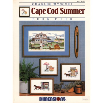 Gráfico Punto de Cruz Verano en Cabo Cod Dimensions B120 ape Cod Summer Charles Wysocki cross stitch chart book four