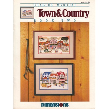 Gráfico Punto de Cruz Campo y Ciudad Dimensions B105 Town & Country Charles Wysocky Cross stitch chart book two