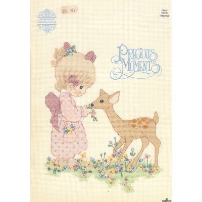 Revista Precious Moments: Queridos Amigos Gloria & Pat PM-30 Deer Friends cross stitch chart book