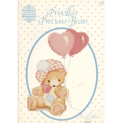 Revista Punto de Cruz Preciosos Ositos Designs by Gloria & Pat Priscilla Hillman Precious Bears 66 cross stitch chart book