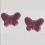 Abalorio Mill Hill Treasure 12121 Butterfly Matte Rose