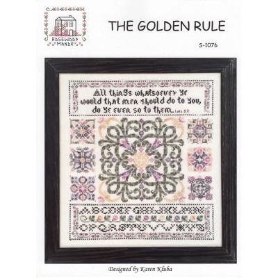 Gráfico Punto de Cruz La Regla de Oro Rosewood Manor S-1076 cross stitch pattern chart The Golden Rule