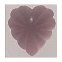 Mill Hill 12072 Frosted Starburst Heart Matte Rose