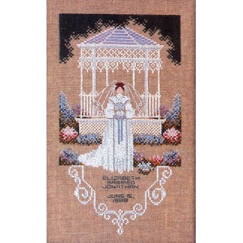 Gráfico Punto de Cruz Novia Victoriana Told in a Garden 31 victorian Bride cross stitch chart