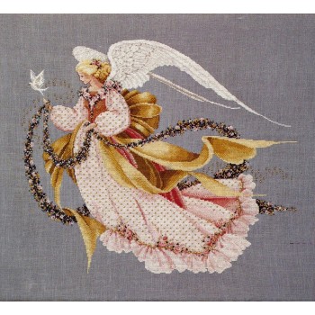 Gráfico Punto de cruz El Ángel del Verano Lavender Lace LL31 Angel of Summer Marilynn Leavitt-Imblum cross stitch chart