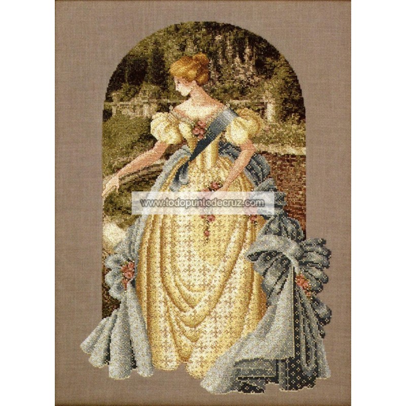 Gráfico Punto de Cruz El Encaje de la Reina Ana Lavender & Lace 34 Queen Anne´s Lace Marilynn Leavitt-Imblum cross stitch chart