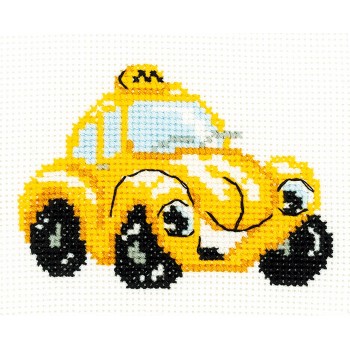 Kit Punto de Cruz Happy Bee: Taxi RIOLIS HB107 cross stitch kit