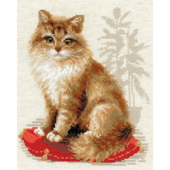 Kit Punto de Cruz Gato Doméstico RIOLIS 1525 domestic cat cross stitch kit