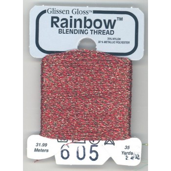 Hilo Glissen Gloss Rainbow  Blending Rojo Ladrillo Brillante 605