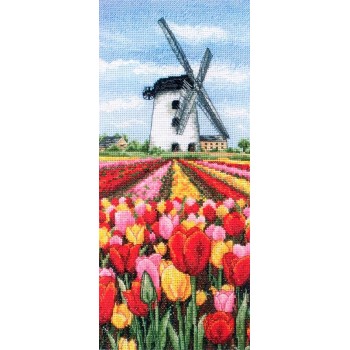Paisaje Holandés con Tulipanes Anchor PCE0806 Dutch tulips landscape