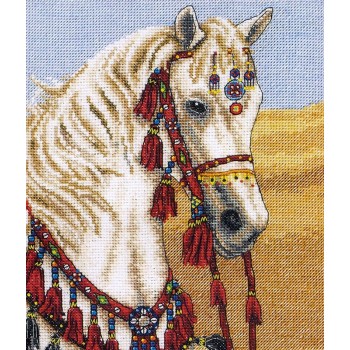 Kit Punto de Cruz Caballo Árabe Anchor Arabian Horse PCE764 cross stitch kit