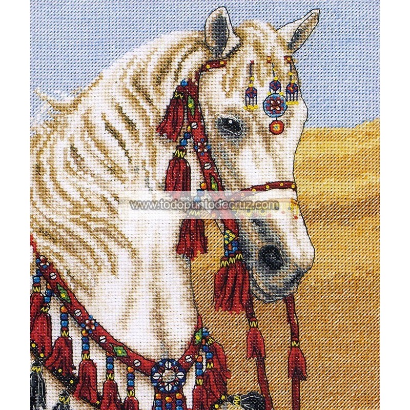 Kit Punto de Cruz Caballo Árabe Anchor Arabian Horse PCE764 cross stitch kit