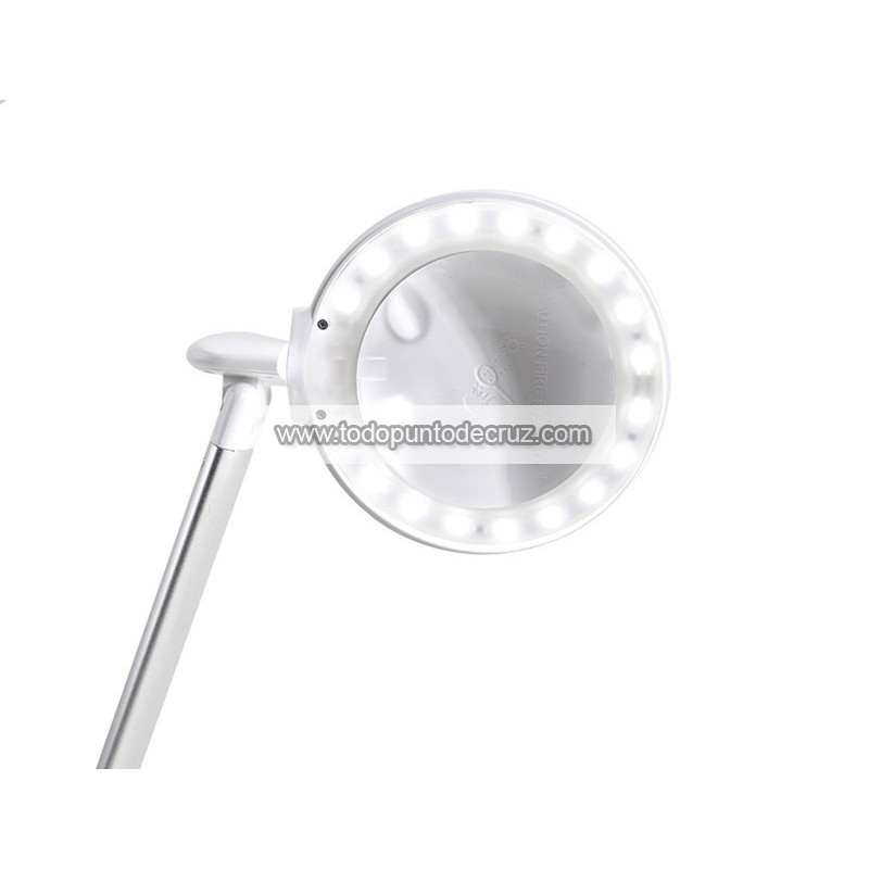 Lámpara de sobremesa Halo con Lupa 5 aumentos Daylight E25200